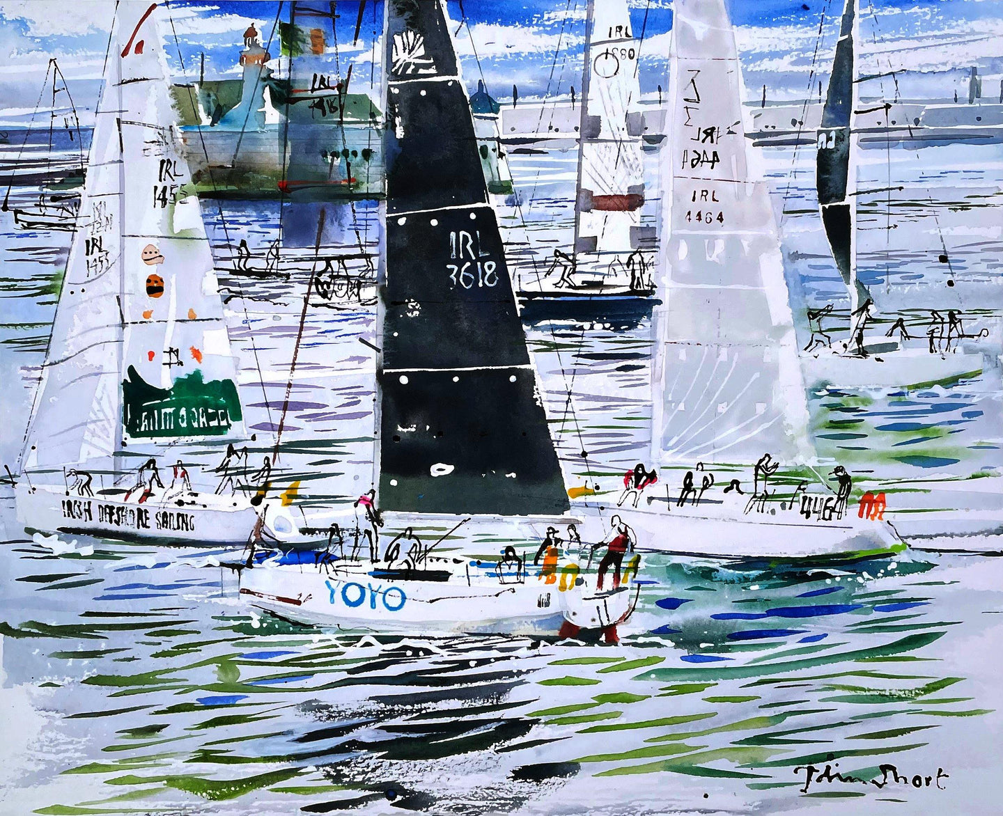 Yacht Race For Sale - John Short Irish Visual Artist